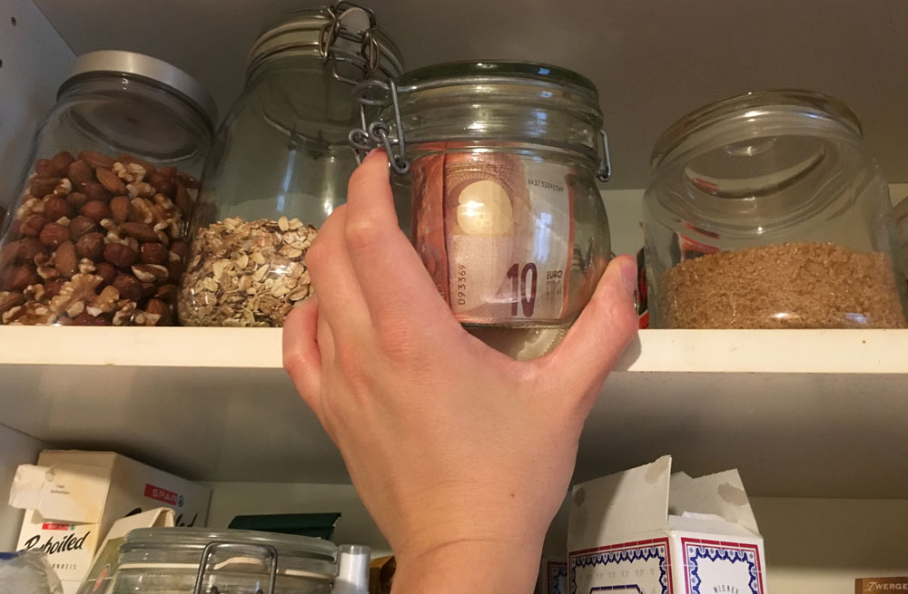Geld im Einmachglas