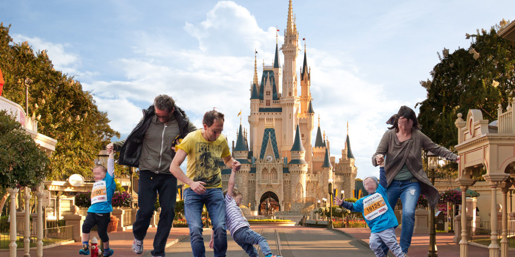 Linzer Marathon-Eltern in Disneyworld Paris