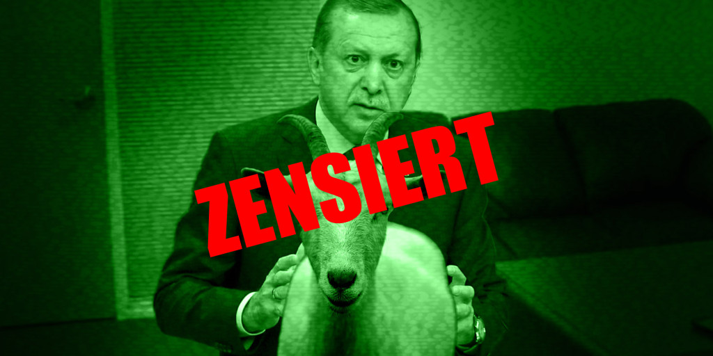 Erdogan mit Ziege