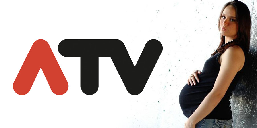 ATV-Logo und schwangerer Teenager