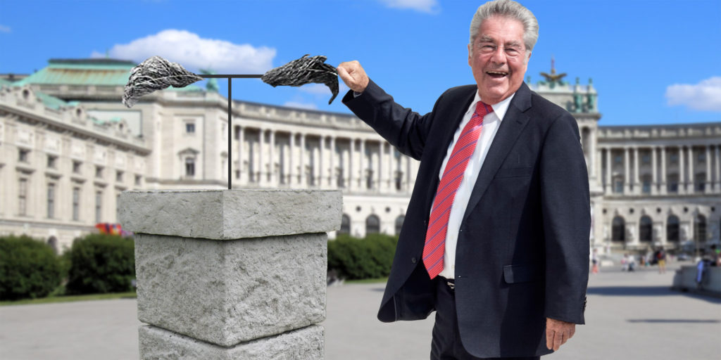 Fischer und seine Augenbrauen-Büste