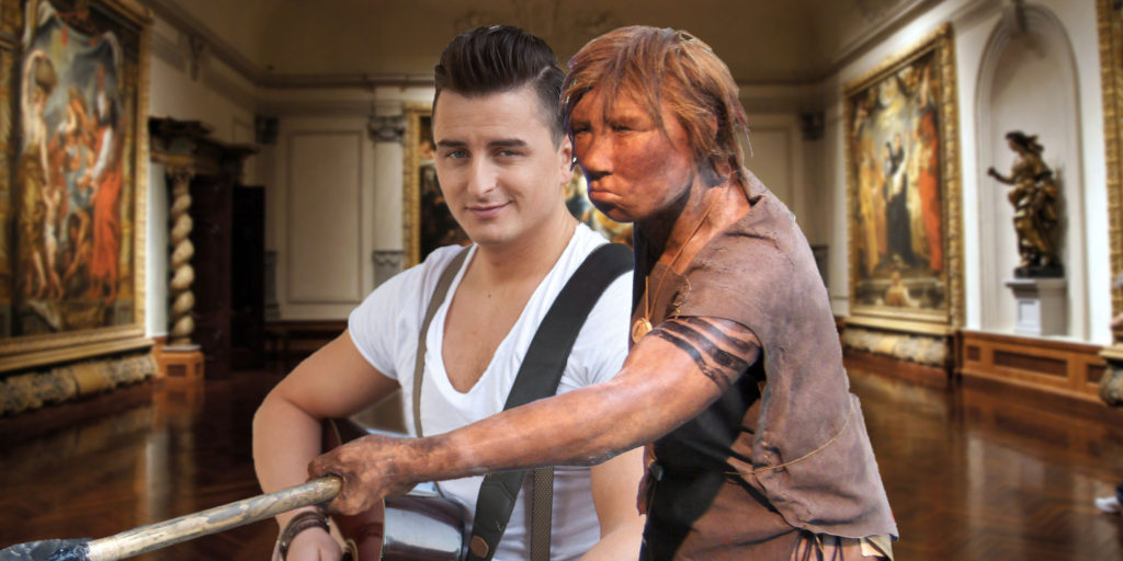 Gabalier und seine Neandertalerin