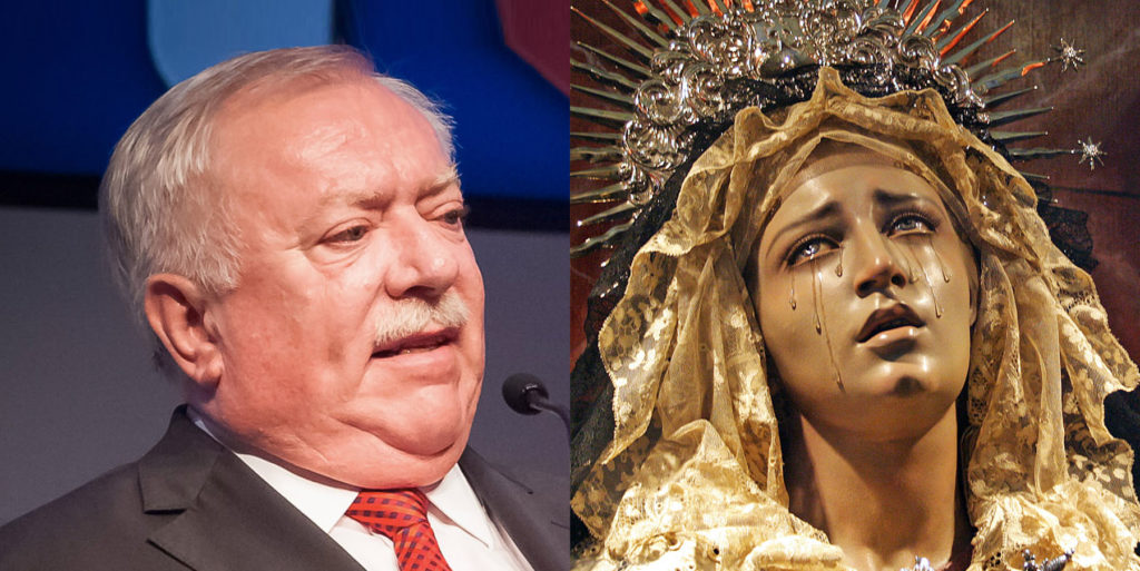 Marienstatue weint Spitzwein wegen Abschied von Häupl