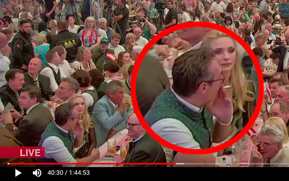 Strache im Festzelt