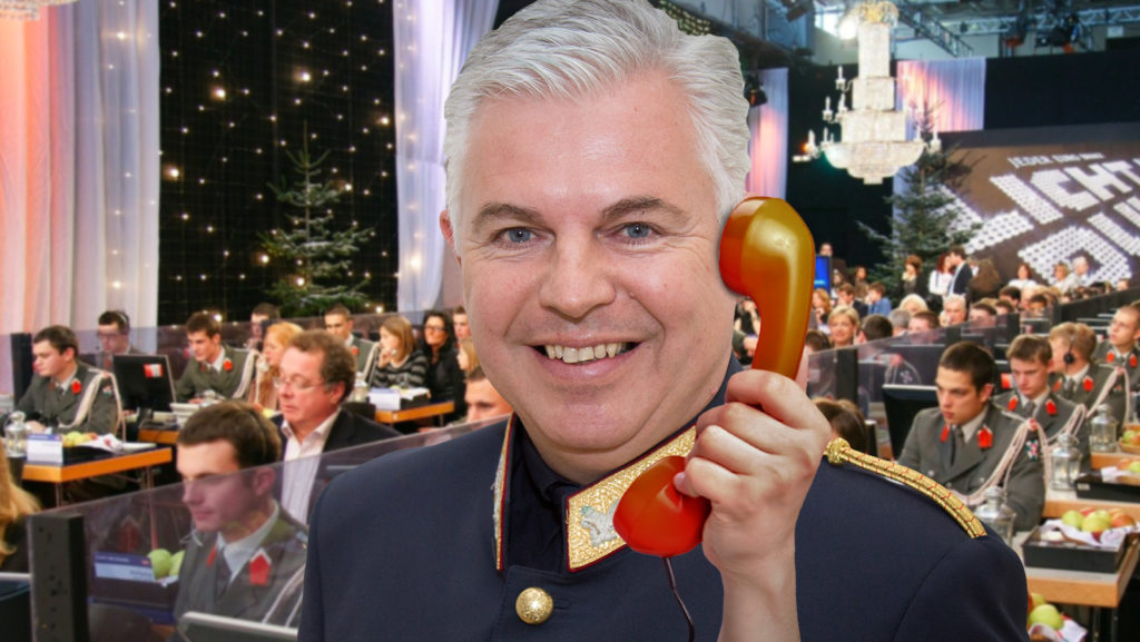 Alexander Gaisch telefoniert