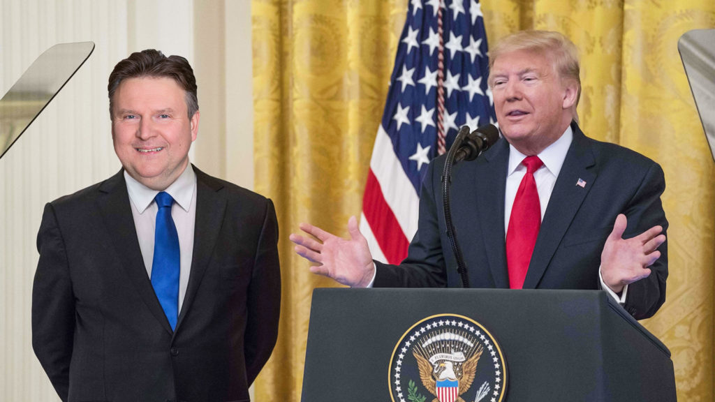 Michael Ludwig neben Donald Trump
