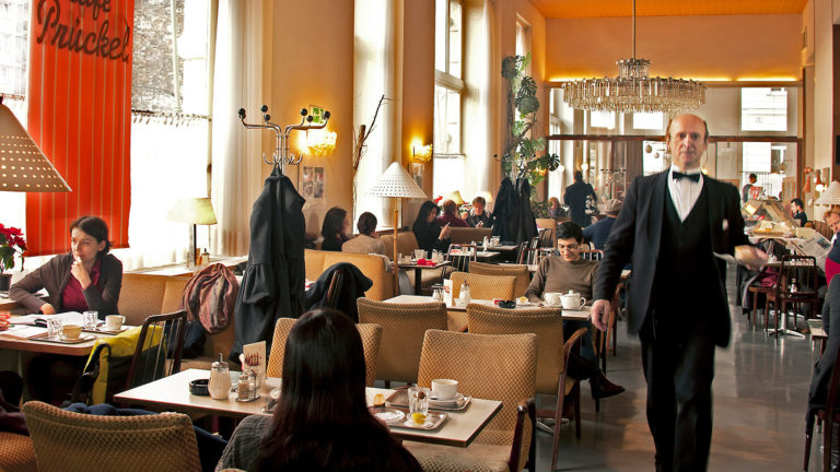 Szene in Wiener Café