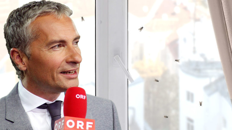 Pariasek interviewt Fliegen
