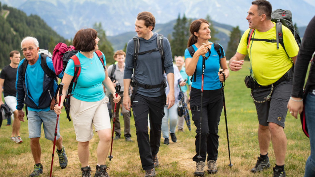 Fan-Wanderung mit Kurz