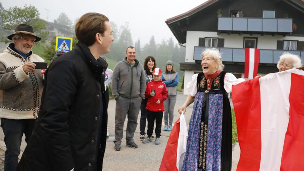 Sebastian Kurz im Kleinwalsertal