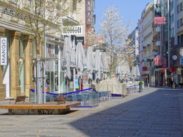 Menschenleere Kärntner Straße