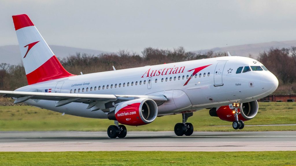 Flugzeug von Austrian Airlines