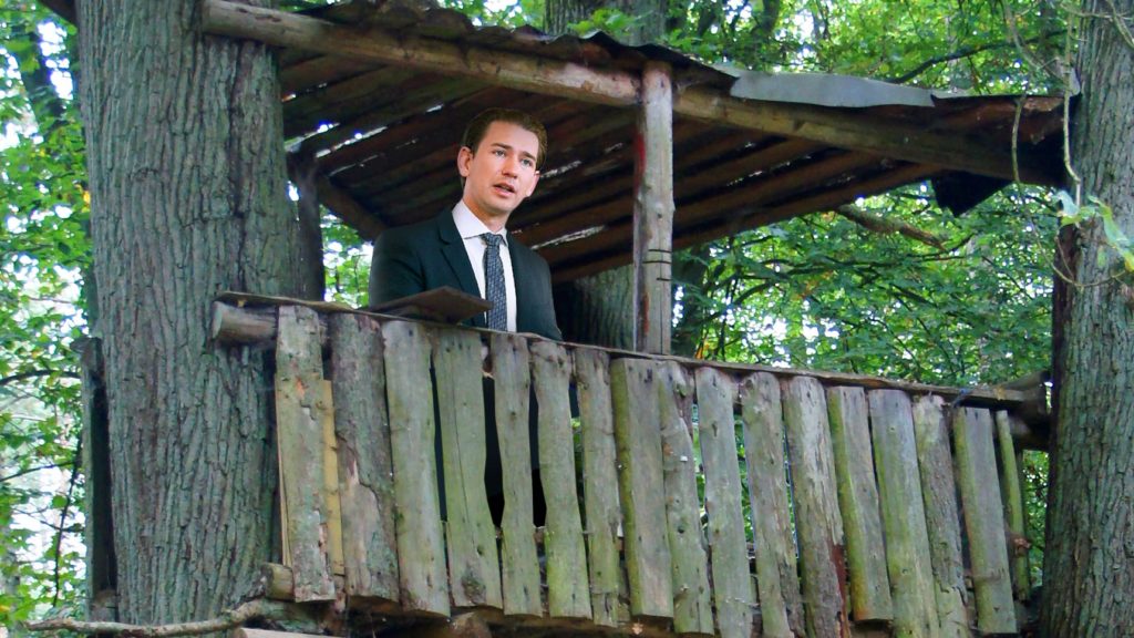 Kurz in Baumhaus