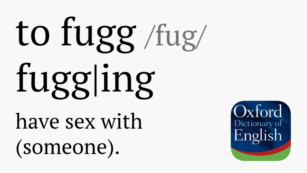 Wörterbuch mit fugging