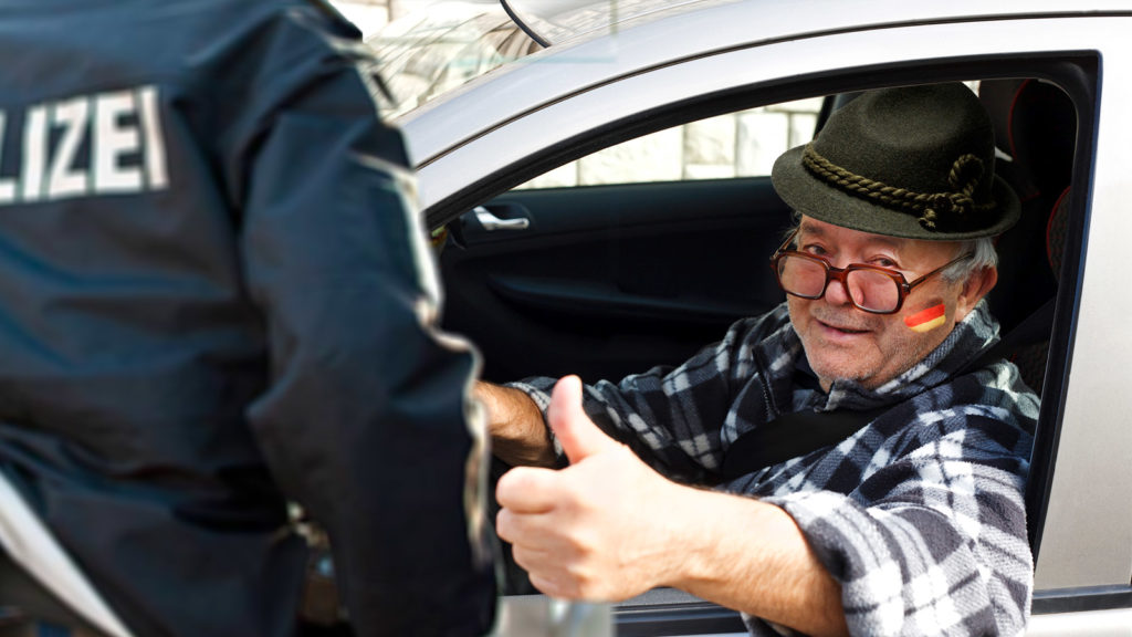 Alter Mann mit Tirolerhut