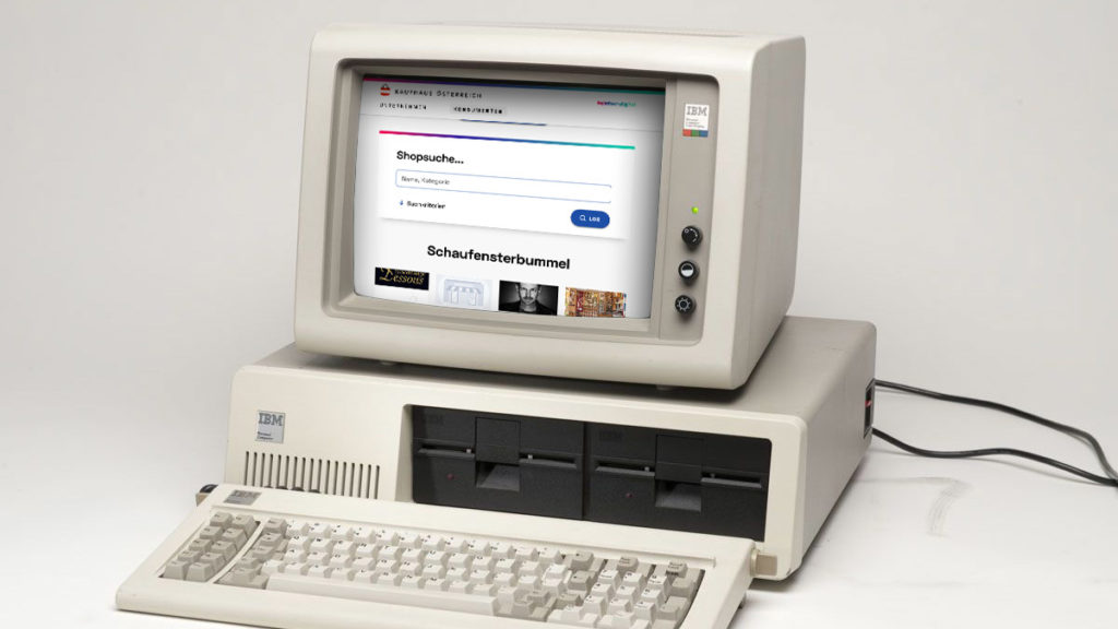 Alter PC mit Kaufhaus Österreich