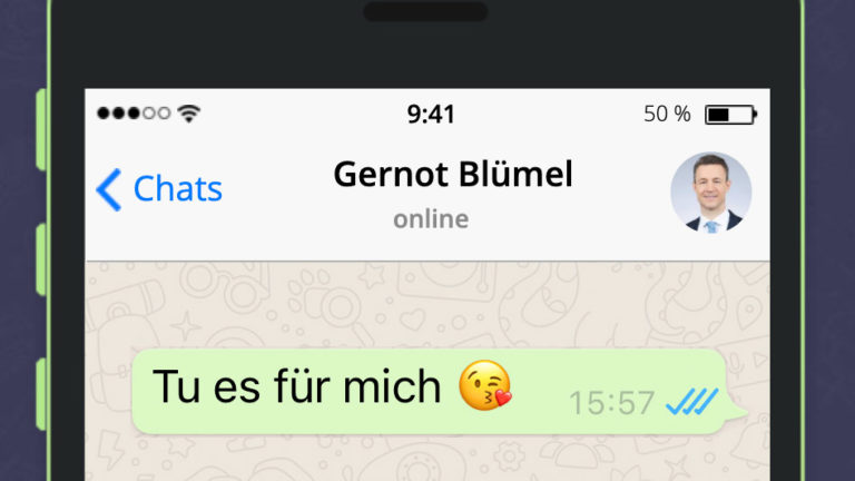 Blümel schreibt "Tu es für mich"