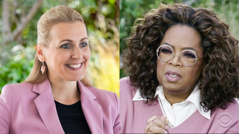 Aschbacher, daneben Oprah
