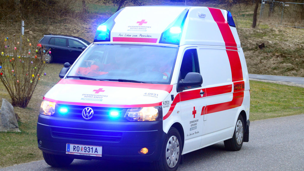 Rettungsfahrzeug im Einsatz