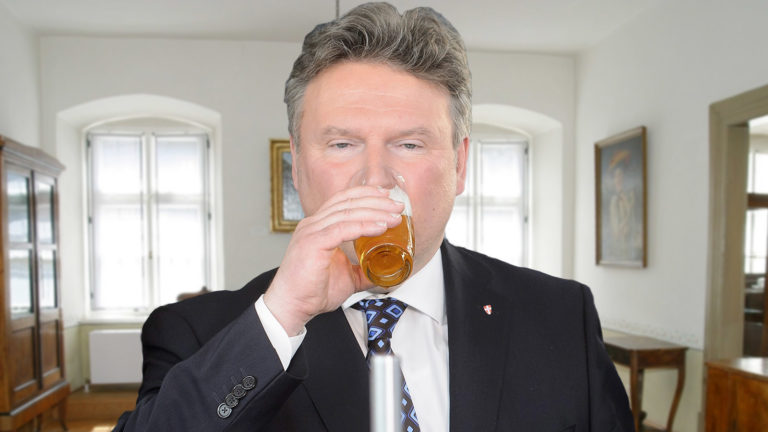 Ludwig trinkt Bier