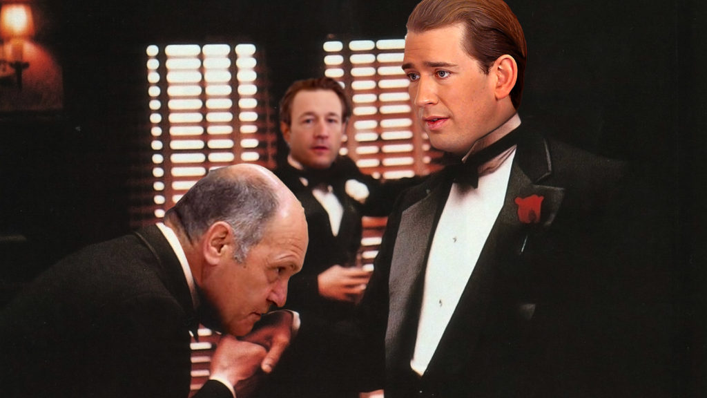 Sobotka küsst Hand von Kurz