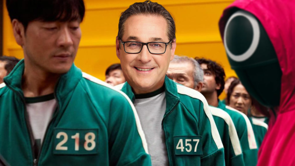 Strache bei Squid Game