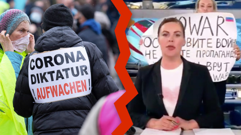 Corona-Diktatur Schild