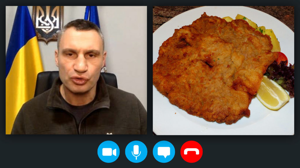 Klitschko mit Schnitzel