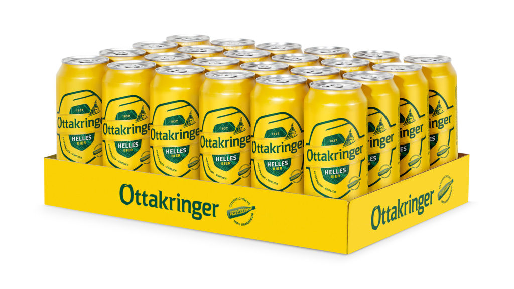Eine Palette Dosenbier