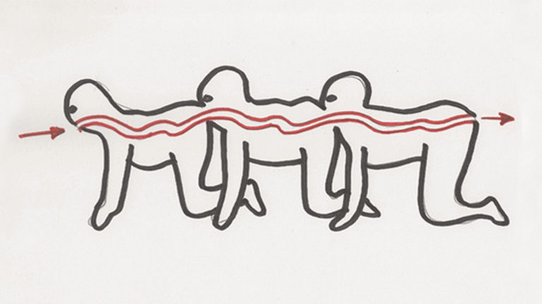 Visualisierung einer Human Centipede