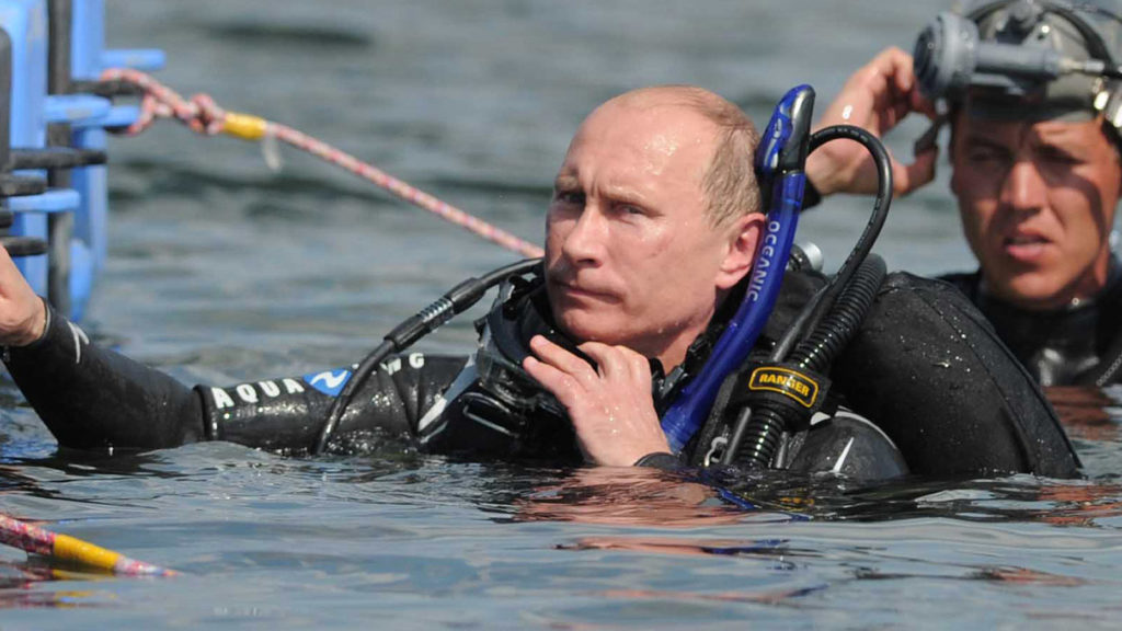Putin beim Tauchen