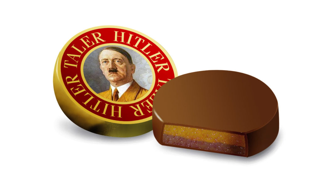 Schokotaler mit Hitler-Porträt