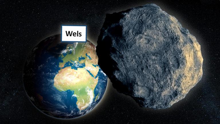Ein Asteroid rast auf Wels zu