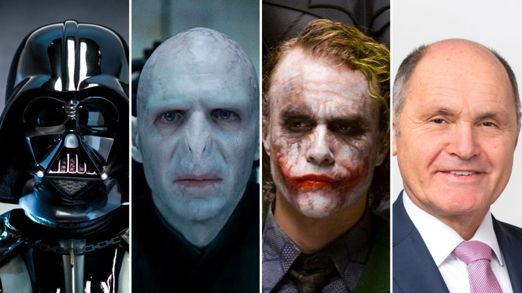 Darth Vader, Voldemort, Joker und Wolfgang Sobotka