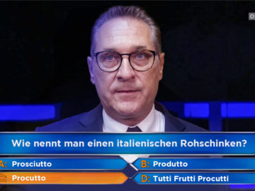 Strache bei der Millionenshow