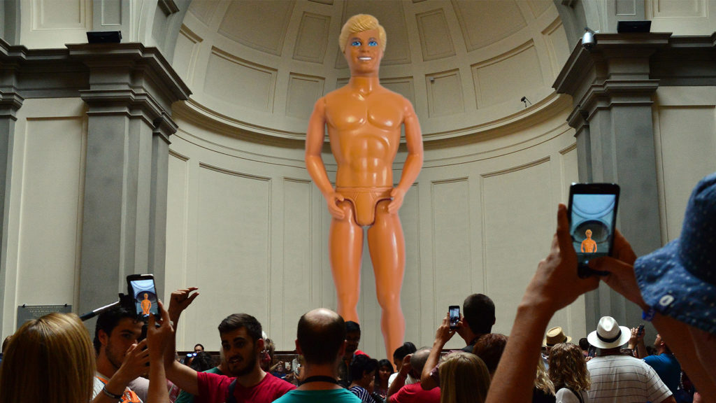Ken in einem Museum