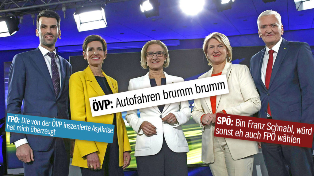 SpitzenkandidatInnen der Landtagswahl in NÖ