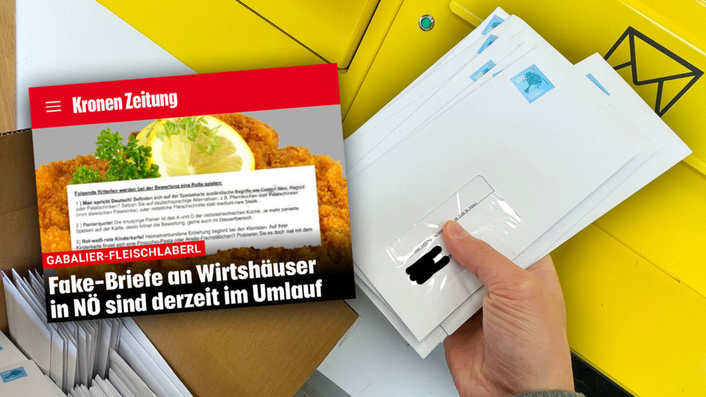Brief vor Briefkasten