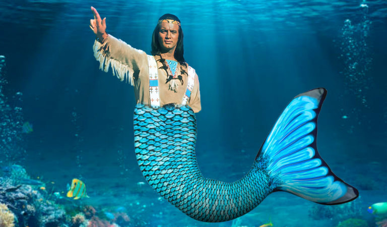 Winnetou als Meerjungfraumann