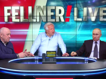 Fellner Live mit Putin und Prigoschin