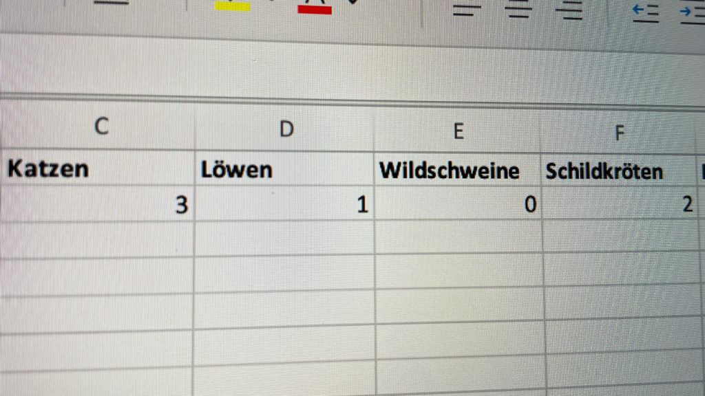 Excel-Liste