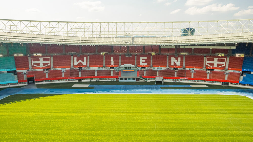 Leeres Ernst-Happel Stadion