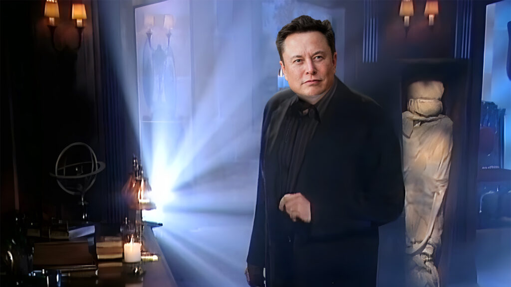 Elon Musk im Studio von X-Faktor