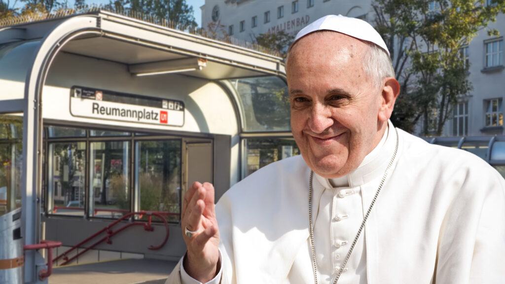 Papst Franziskus am Reumannplatz
