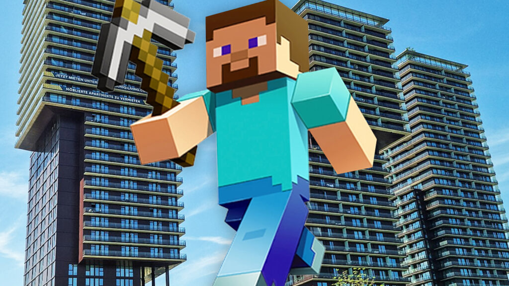 Das Bild zeigt den Minecraft Charakter Steve