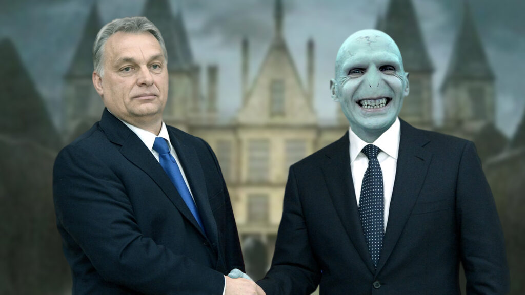 Orban reicht Voldemort die Hand.