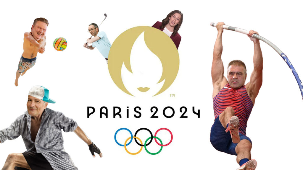 Das Olympia Logo, daneben Pariasek, Plakolm, Ludwig, Kickl und Ott