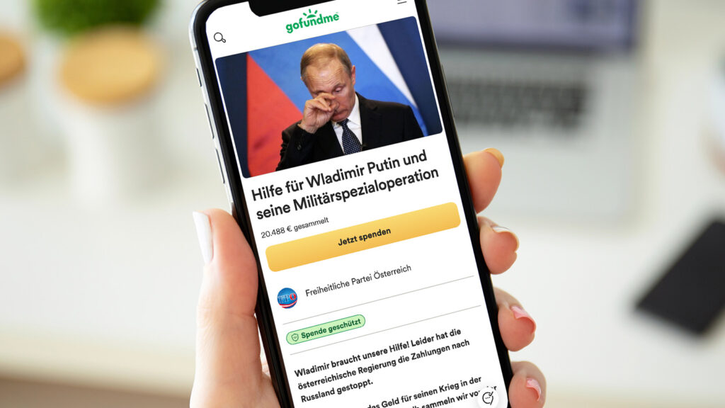 Crowdfunding für Putin