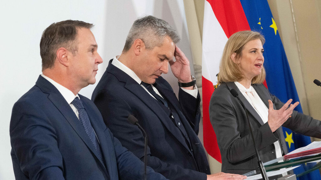 Das Bild zeigt die Obleute der koalitionsverhandelnden Parteien.