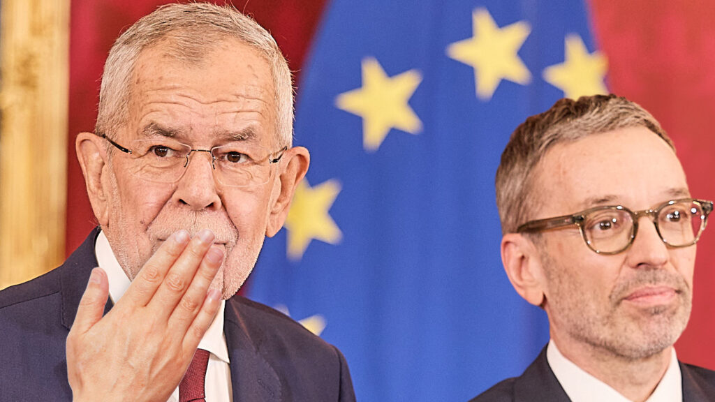 Van der Bellen neben Kickl